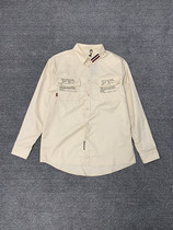 Foreign trade tail single tail goods couple spring and summer casual long-sleeved tooling Military style pure cotton shirt Mens and womens jackets