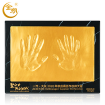 Jinshuo business hand mold signing gift adult commemorative hand and foot print event sign-in custom gift handprint