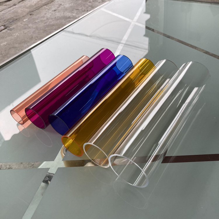 高透明亚克力管透明管亚克力彩色圆管空心有机玻璃