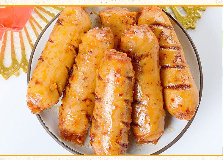 海望章鱼香肠500克装烧烤味海鲜即食休闲零食办公室零嘴小鱼肠