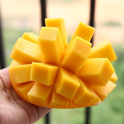 泰国澳芒 新鲜芒果进口澳芒 新鲜澳芒果红皮金黄香甜 5斤装包邮_7折