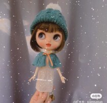 Small cloth linen with a shoulder stick and a picture solution suitable for 6 minutes bjd small cloth pure words