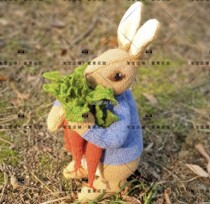 Peter Rabbit carrot Mknit stick needle wool braided doll figure decontextulated text tutorial Chinese version explanation