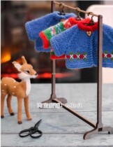 Tea Room Bear clothes Christmas series Mknit stick wool braided dolls Tuilypure text teaching