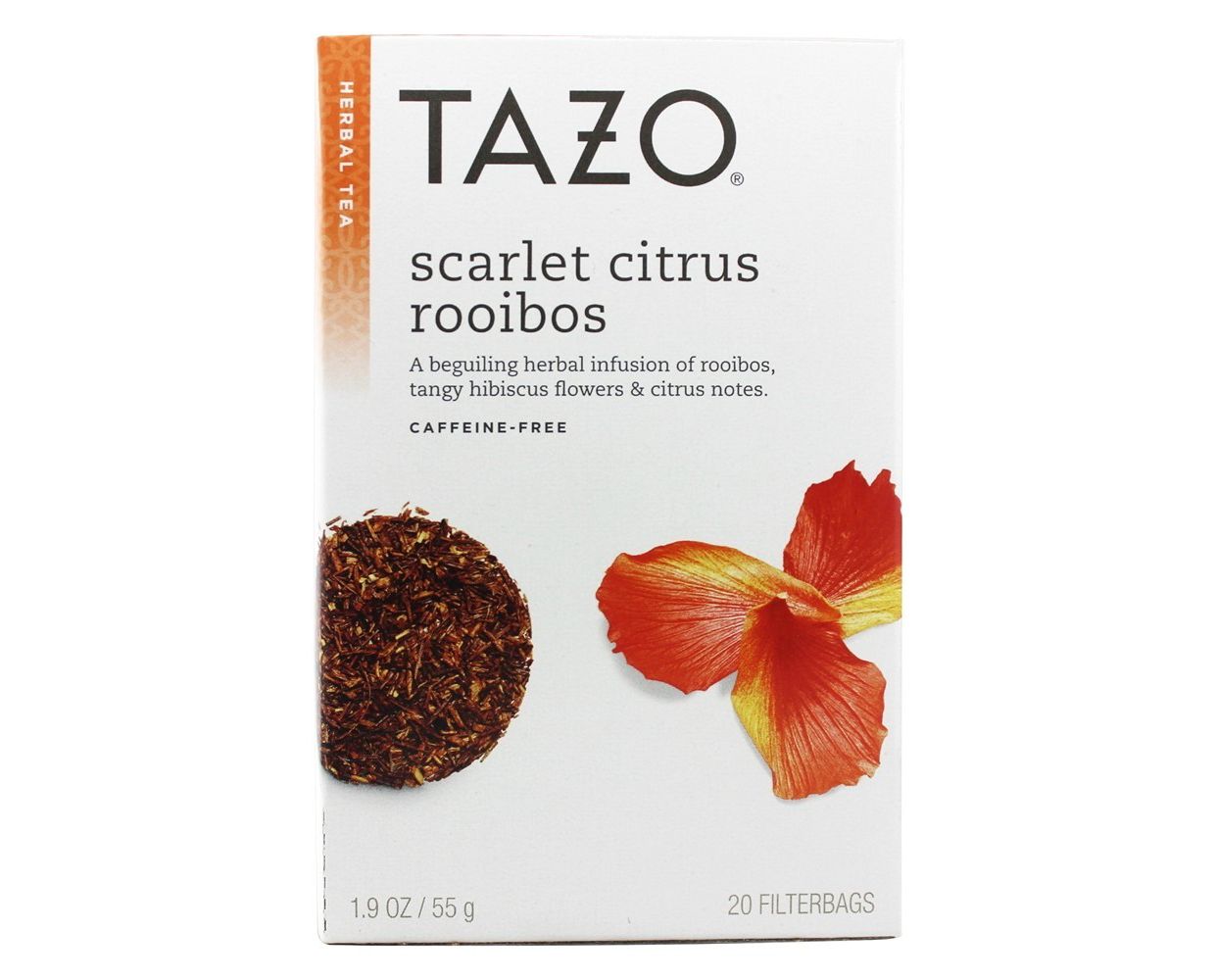 tazo - 花草茶 红色柑橘南非茶,不含 20茶包