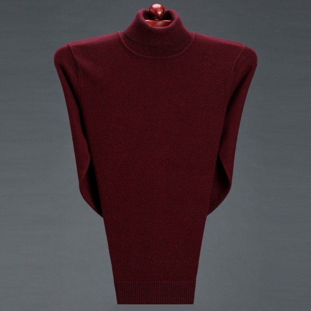 ຜະລິດໃນ Ordos Cashmere Sweater Men's Cashmere Thickened Winter Turtleneck Sweater Men's Knitted Bottoming Wool Sweater