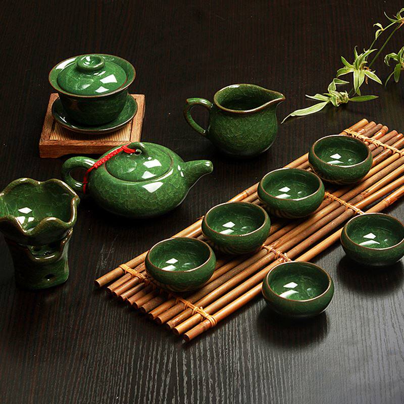 瓷牌茗冰裂茶具套装整套开片冰裂釉陶瓷功夫茶具茶杯茶壶盖碗礼品_7折