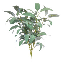 Simulation of leaves eucalyptus leaves willow leaves single wedding exhibition decorative leaves living room costume photography props