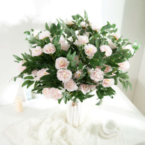 Simulation rose rose rose fake flower silk flower holding flower wedding flower decoration photography props living room dress flower arrangement