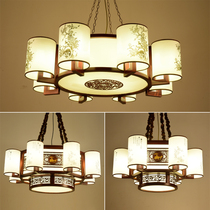 Chinese classical solid wood chandelier living room Chinese style restaurant tea house hot pot restaurant private rooms hotel villa lantern chandelier