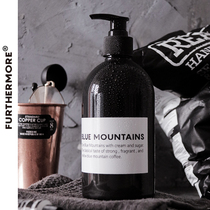 ins style simple brown bottle bottled hand sanitizer shampoo pressing cold air bottling Nordic original props