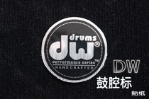 Drum cavity mark-DW drum cavity sticker adhesive drum cavity LOGO drummer DIY