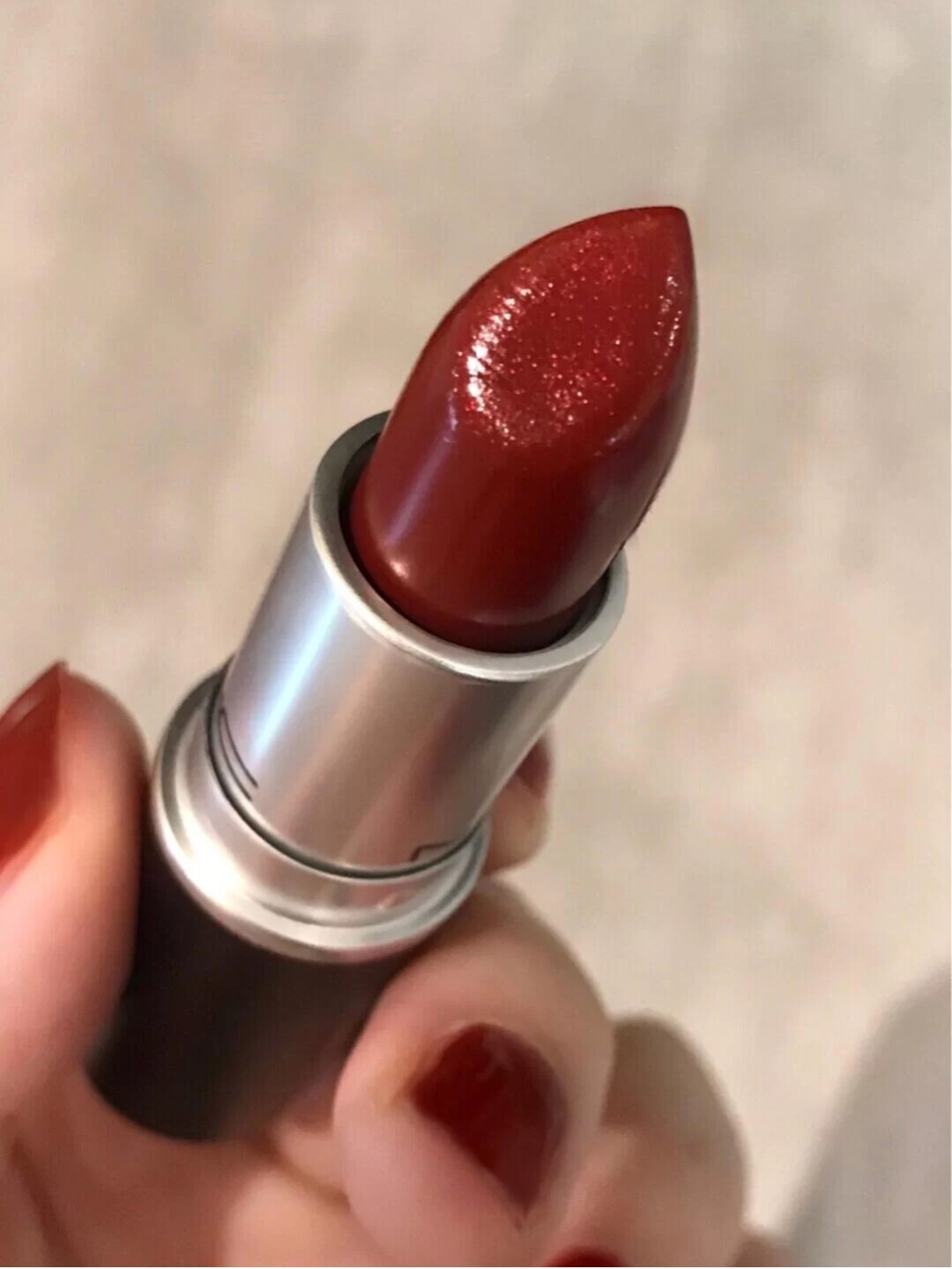 mac细闪玫瑰酒宝石红日常气质显白