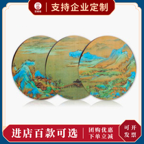 The Forbidden City cultural and creative thousands of miles Cork coaster set Creative coaster insulation mat Creative gift decoration
