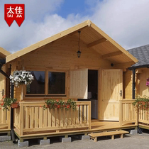 Anti-corrosion wood Outdoor small villa Chalet Equipment room construction kiosk Custom tool room Wooden house sentry box