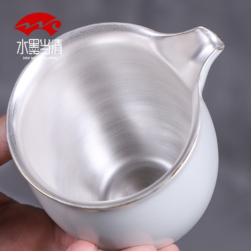 Jingdezhen tasted silver kung fu tea set pack of a complete set of silver gilding contracted and I home sitting room your up ceramic tureen tea cups