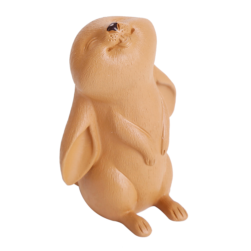 Looked up the rabbit furnishing articles pet boutique purple sand tea to keep individuality creative play lovely tea tea set decoration accessories accessories