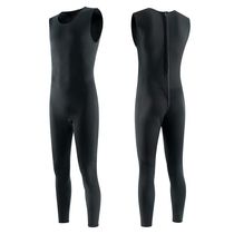 Wetsuit warm 3mm one-piece wet snorkel swimming vest Jellyfish suit surf suit wetsuit pure black