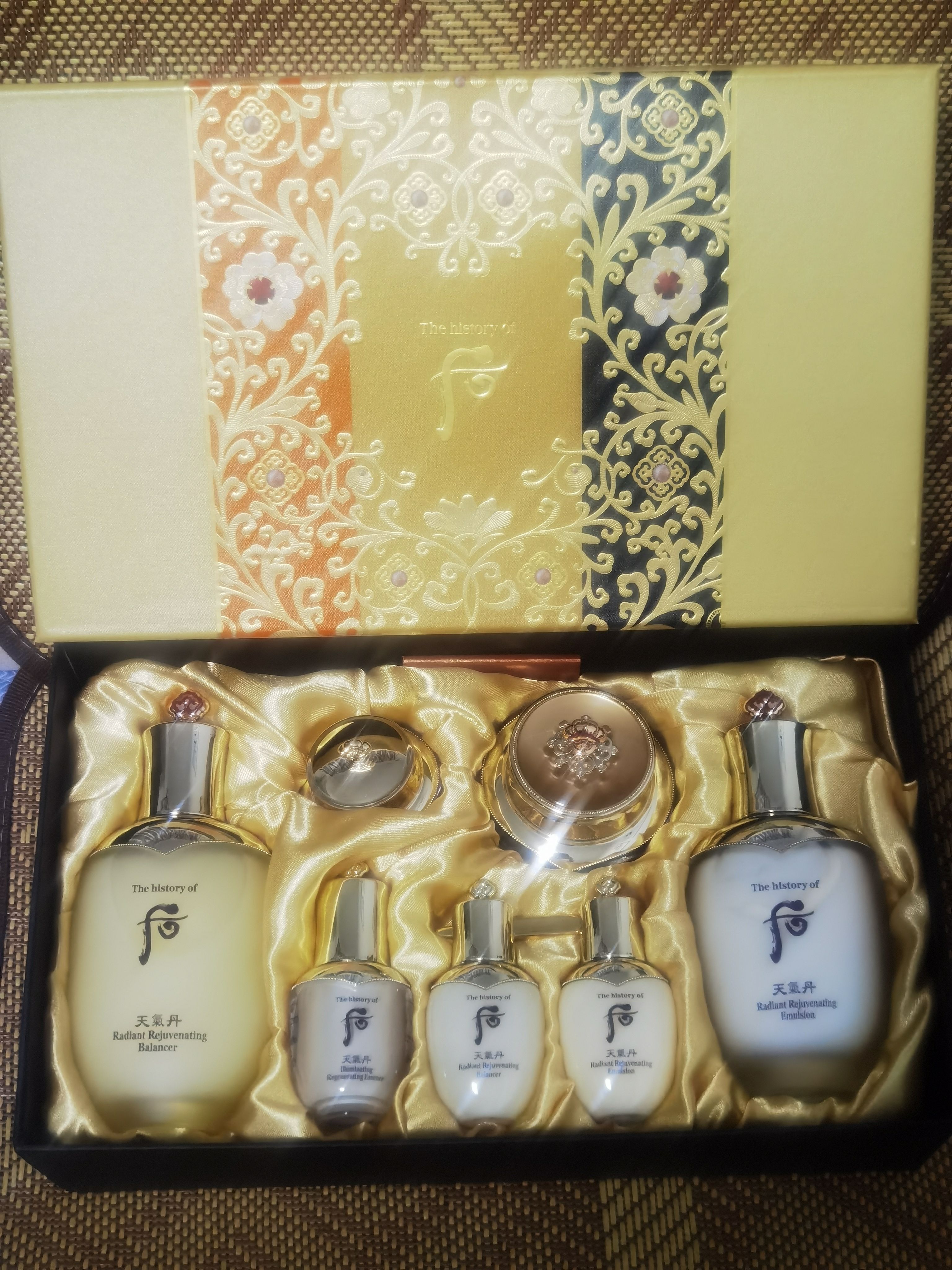 韩国whoo后 天气丹华炫水乳面霜三件套礼盒 免税版 护肤补水保湿