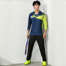Badminton Suit Woman Long Sleeve Dress Pants Suit Autumn New Mens Speed Dry Long Pants Tennis Suit Ping Pong Training Suit Breathable