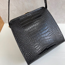 Export small mouse goods Korean shoulder hand-held retro cowhide crocodile small square bag