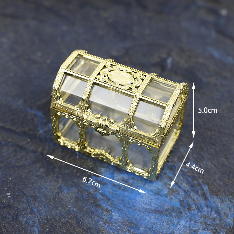 生日蛋糕创意黄金百宝箱摆件烘焙蛋糕装饰暴富蛋糕装饰烘焙插牌