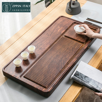 Italian ZPPSN solid wood tea tray home minimalist flower pear wood tea table black sandalwood tray Home utilita tea furniture