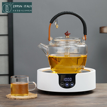 Italian ZPPSN day style heat resistant glass cooking teapot domestic electric pottery oven cooking tea instrumental suit office steamed tea
