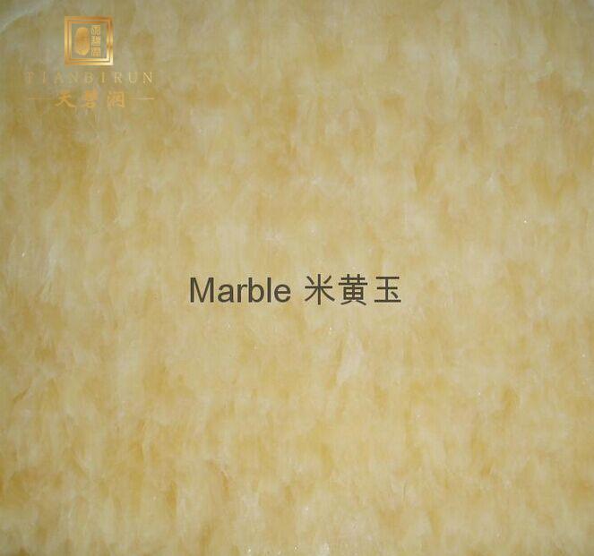 Grade A natural rice yellow jade plate light transmission stone work process plate rosin jade marble background wall manufacturer straight hair piece