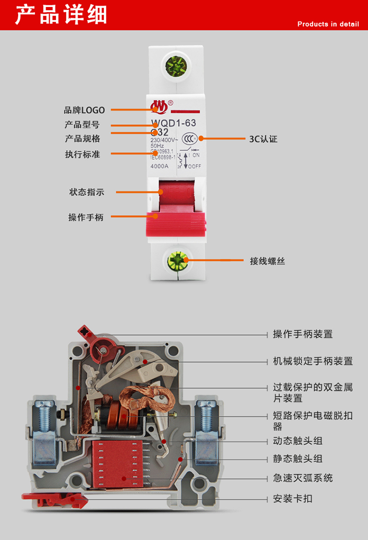 空开内部结构组装图图片