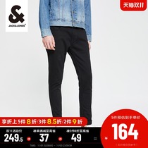 JackJones Jack Jones Winter New Casual Black Stretch Slim Feet Joker Jeans Men