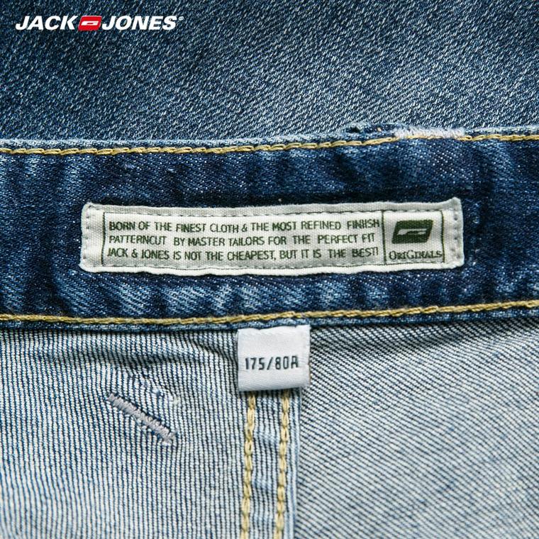JackJones杰克琼斯棉质男装休闲复古牛仔长裤O|215332062