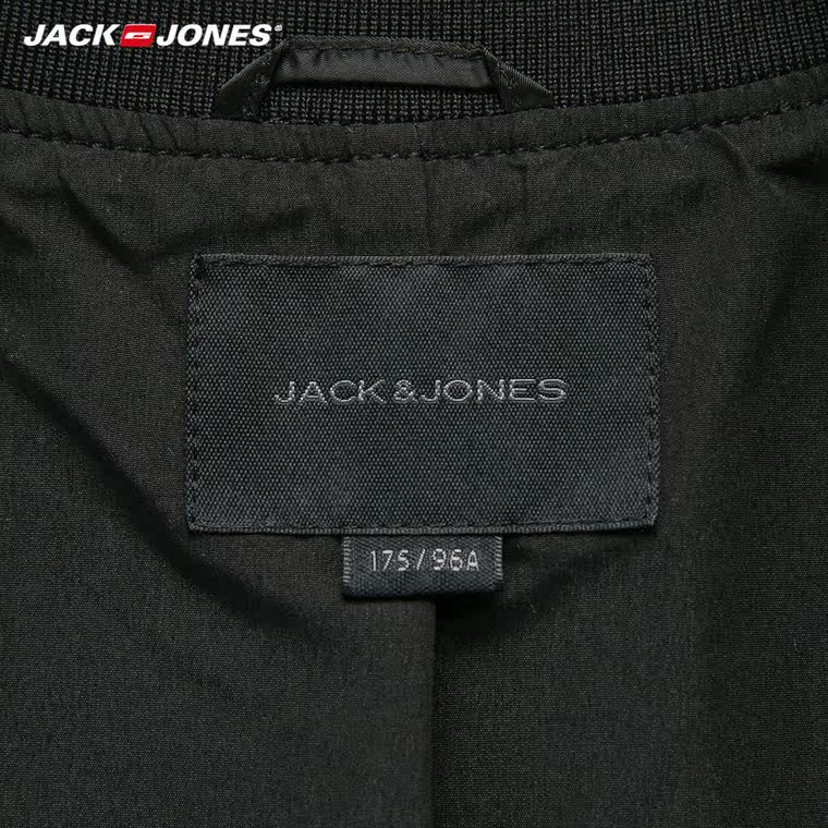 JackJones杰克琼斯太空棉男装拼接合体版型夹克外套E|215321052