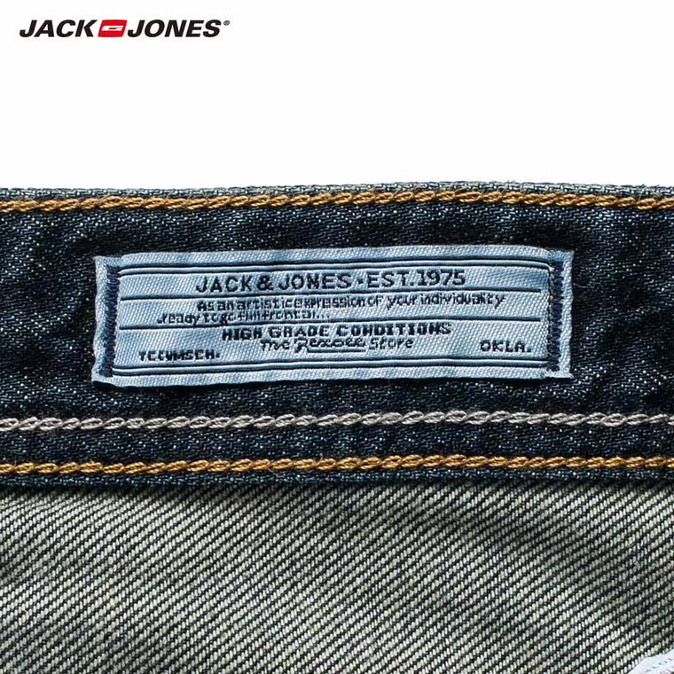 5折JackJones杰克琼斯纯棉宽松水洗薄款牛仔裤C|215232013