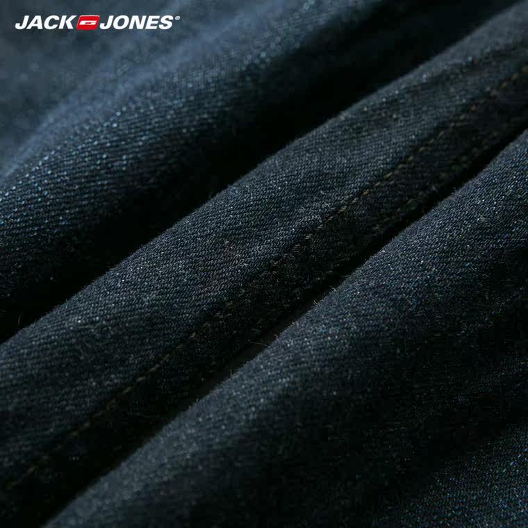 JackJones杰克琼斯含莱卡植物染色修身直筒原色牛仔S|215332069