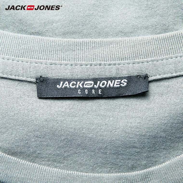 爆JackJones杰克琼斯棉男装休闲图案短袖T恤C|215301016