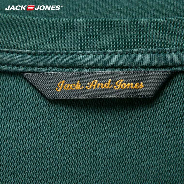 JackJones杰克琼斯男装印花修身短袖T恤O|215301039