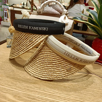 Japanese casual encryption raffia sunscreen top hat headband hat female beach travel sun hat without top cap