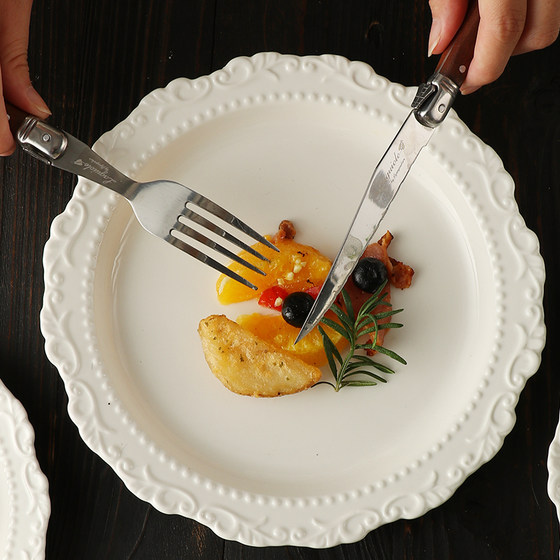 Beautiful plate with high-end feeling light luxury breakfast plate with western meal plate with high-end feeling household high-quality plate with soup plate with flat plate
Beautiful plate with high-end feeling light luxury breakfast plate with western meal plate with high-end feeling household high-quality plate with soup plate with flat plate