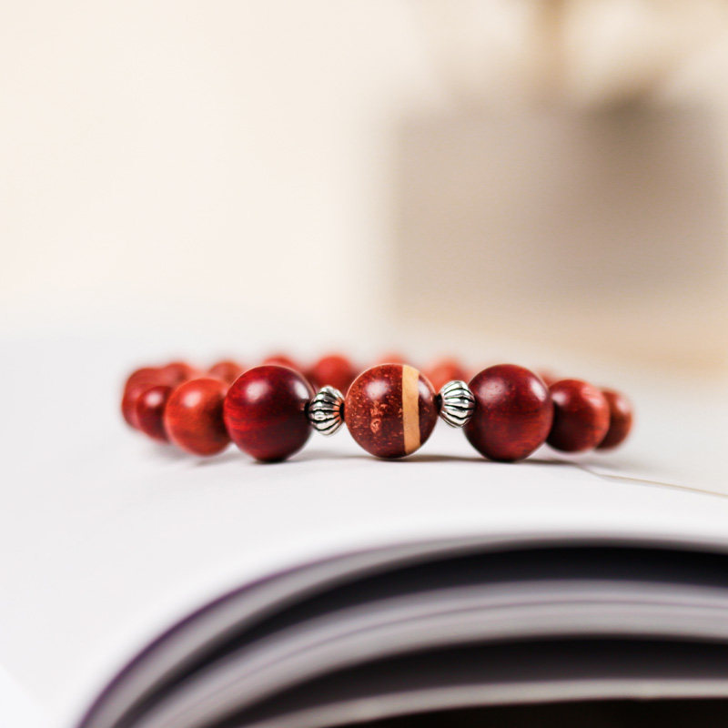 谭木匠手珠一米阳光(小号)木质手串手链 925银 新品上市 创意礼