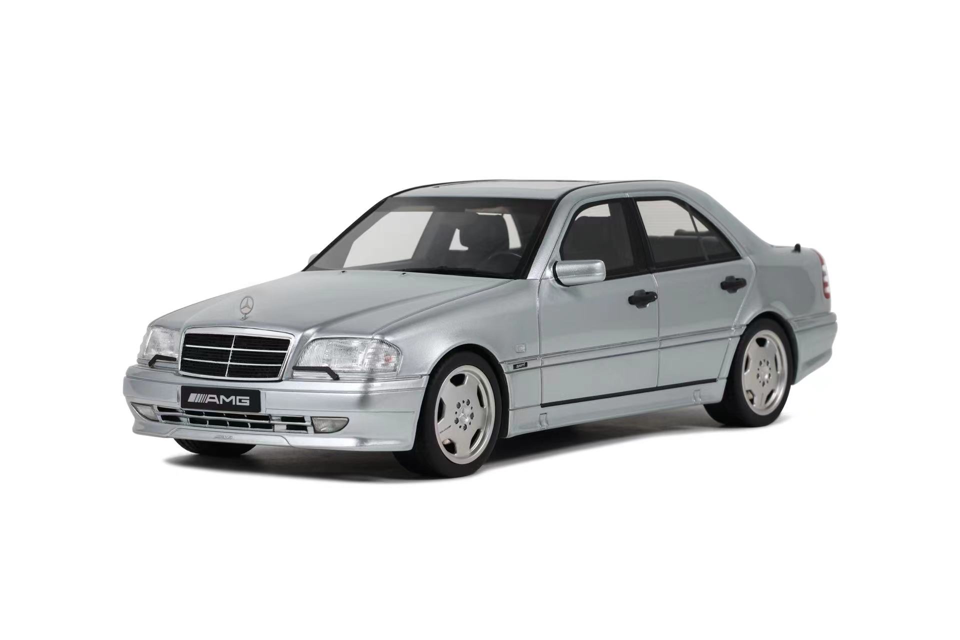 OTTO 1:18 Benz C36 AMG W202 BENZ silver collection resin totally enclosed car model-Taobao