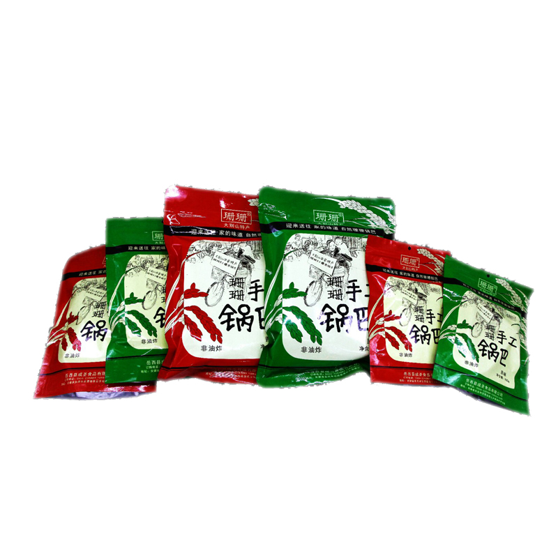 New goods special Shanshan handmade glutinous rice pot and rice Anhui specialty Dabie Mountain Yuexi snacks spicy non-fried 400g