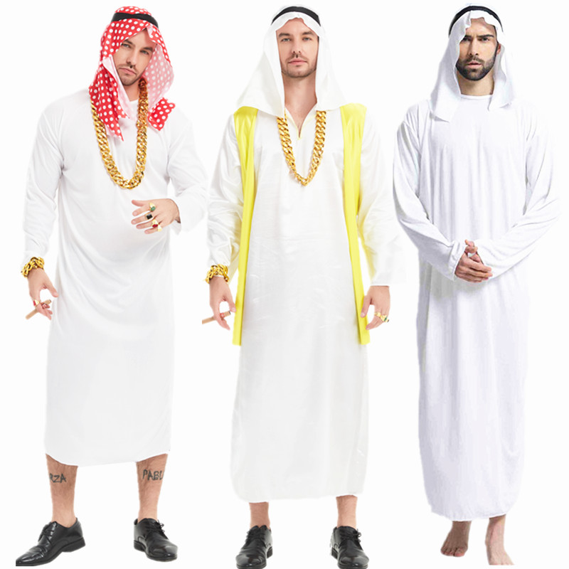 Arabic Clothing Dubai Middle East Earth Gown Birthday Party Funny Internet Red Shake Sound Super Thick Chain Sub Props-Taobao