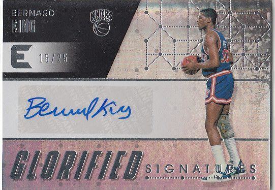NBA star card Panini Knicks legend Bernard King Signature card limited to 25
NBA star card Panini Knicks legend Bernard King Signature card limited to 25
