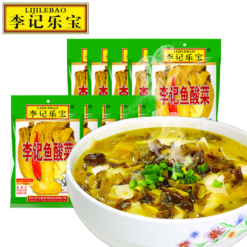 李记乐宝 李记鱼酸菜250g*10袋