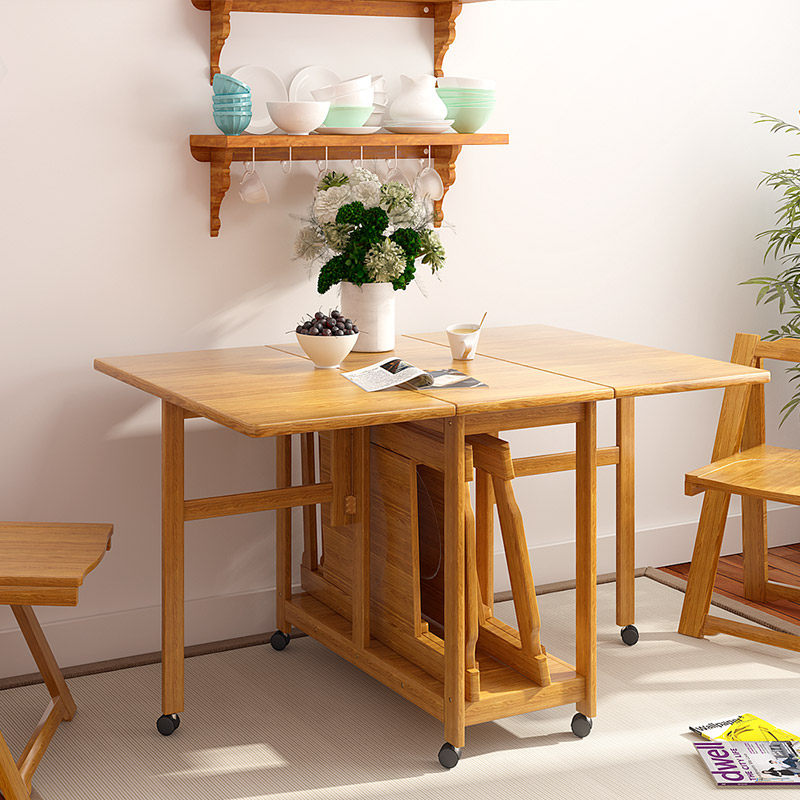 折叠餐桌让用餐变得伸缩自如