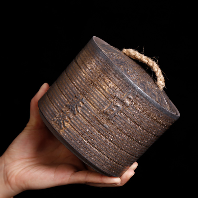 Small POTS with cover seal earthenware home half jins to tea stoneware jar airtight jar of Chinese style restoring ancient ways POTS