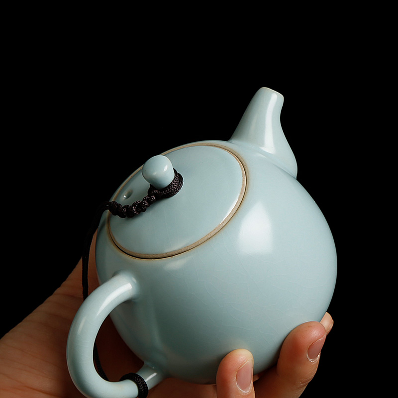 Open your porcelain pieces of ice crack glaze ceramic teapot small single pot of kung fu tea set filter your up high - ranked imperial concubine pot teapot