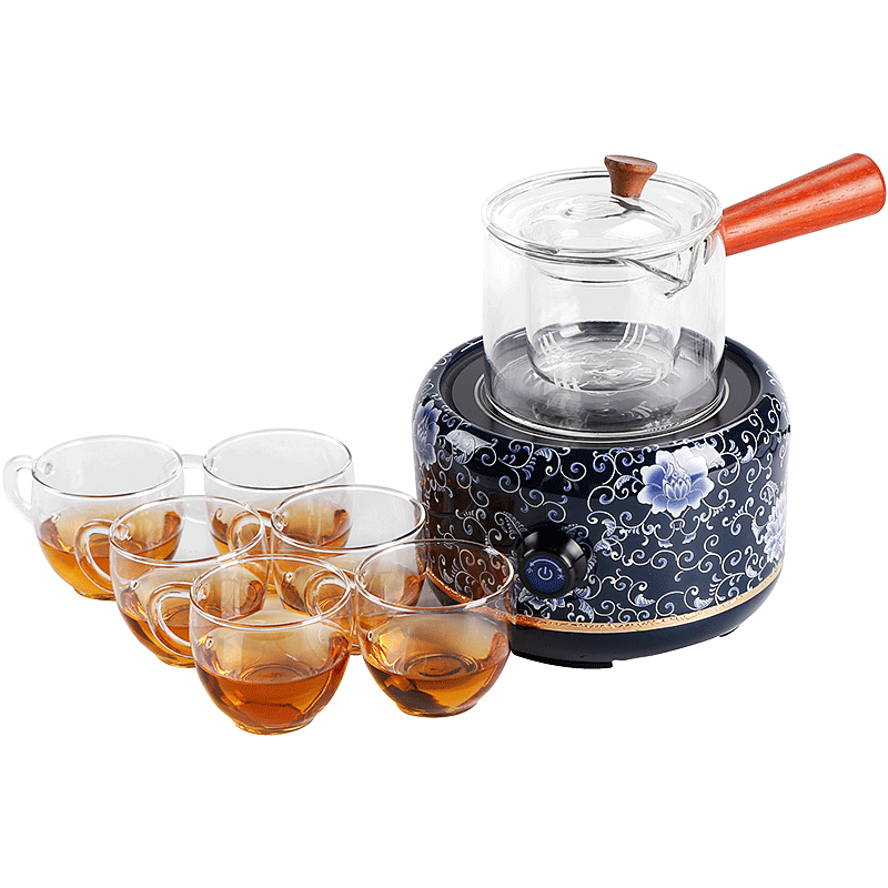 Ceramic blue.mute pu - erh tea, black tea boiled the electric TaoLu boiled tea, the tea stove side glass teapot tea steamer