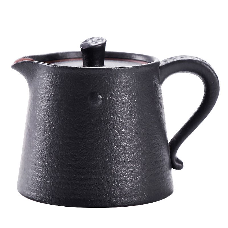 Tea seed stoneware little teapot coarse grain of black Japanese one kung fu Tea set single pot black zen wind household ceramic POTS